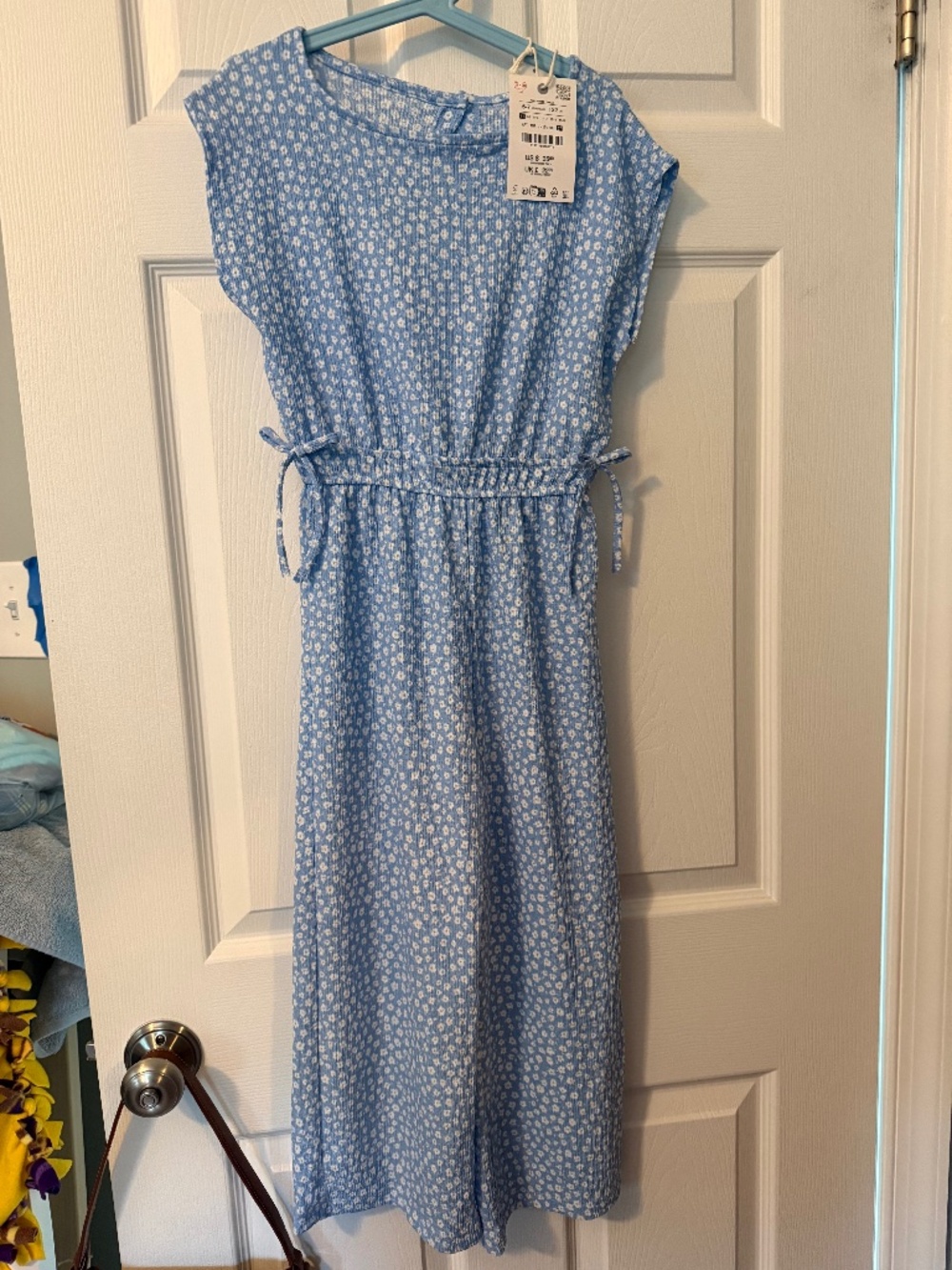 Blue jumpsuit